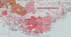 Provence wine region map