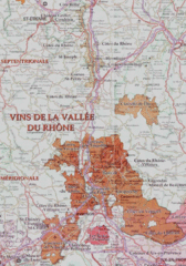 Rhone wine region map