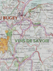 Savoie wine region map